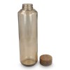 Bouteille d'eau en verre recyclé InSideOut ReuuZ avec bouchon en bois 650 ml