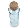 Bouteille d'eau en verre recyclé InSideOut ReuuZ avec bouchon en bois 650 ml