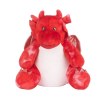 Peluche dragon rouge
