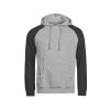 Sweat à capuche bicolore