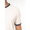 T-shirt ringer écoresponsable à bords contrastés effet délavé homme
