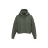 Sweat-shirt crop à capuche femme