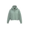 Sweat-shirt crop à capuche femme