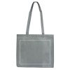 Shopper avec soufflet en TNT 80 g/m2 thermosoudé, anses longues