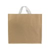 Shopper avec soufflet en papier avec intérieur en PP 140 g/m2, anses courtes