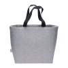 Sac en coton recycle 340 g/m2 avec effet melange. Longues anses colorees et souffle
