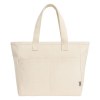 Sac en coton recycle 450 g/m2 avec longues anses et double poche frontale