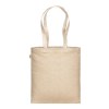 Tote bag en coton recycle 300 g/m2 avec effet melange. Longues anses