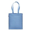 Tote bag en coton recycle 300 g/m2 avec effet melange. Longues anses