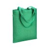 Tote bag en coton recycle 300 g/m2 avec effet melange. Longues anses