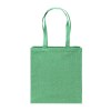 Tote bag en coton recycle 300 g/m2 avec effet melange. Longues anses et soufflet