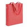 Tote bag en coton recycle 300 g/m2 avec effet melange. Longues anses et soufflet