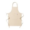 Tablier de cuisine long en coton recyclé (180 g/m2). Poche frontal
