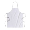 Tablier long blanc 100 % coton (180g/m2) 70x85 cm