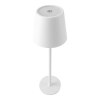Lampe de table LED rechargeable en métal et plastique