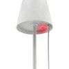 Lampe de table LED rechargeable en métal et plastique