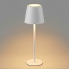 Lampe de table LED rechargeable en métal et plastique