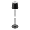 Lampe de table LED rechargeable en métal et plastique