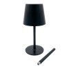 Lampe de table LED rechargeable en métal et plastique