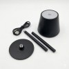 Lampe de table LED rechargeable en métal et plastique