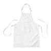 Tablier de cuisine long reglable en coton et polyester. Poche frontale