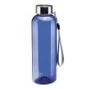 Bouteille transparente en PET recycle 500 ml. Bouchon en plastique avec cordon