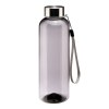 Bouteille transparente en PET recycle 500 ml. Bouchon en plastique avec cordon