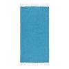 Serviette de plage en coton recycle 150 g/m2. Effet melange et franges
