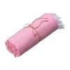 Serviette de plage en coton recycle 150 g/m2. Effet melange et franges
