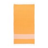 Serviette de plage en coton recycle 180 g/m2. Effet chine et franges