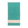 Serviette de plage en coton recycle 180 g/m2. Effet chine et franges