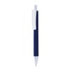Stylo a mecanisme retractable en plastique. Corps colore avec effet veloute