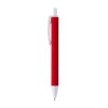 Stylo a mecanisme retractable en plastique. Corps colore avec effet veloute