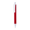 Stylo a mecanisme retractable en plastique. Corps colore avec effet veloute