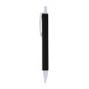 Stylo a mecanisme retractable en plastique. Corps colore avec effet veloute