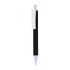 Stylo a mecanisme retractable en plastique. Corps colore avec effet veloute