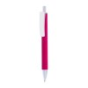 Stylo a mecanisme retractable en plastique. Corps colore avec effet veloute