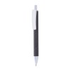 Stylo a mecanisme retractable en plastique. Corps colore avec effet veloute