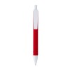 Stylo a mecanisme retractable en plastique. Corps colore avec effet veloute