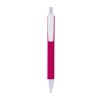 Stylo a mecanisme retractable en plastique. Corps colore avec effet veloute