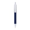 Stylo a mecanisme retractable en plastique. Corps colore avec effet veloute