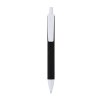 Stylo a mecanisme retractable en plastique. Corps colore avec effet veloute