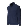 Sweatshirt unisexe avec demi zip en tissu 100 pour cent regenere 280 g par m2