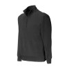 Sweatshirt unisexe avec demi zip en tissu 100 pour cent regenere 280 g par m2