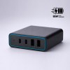 Opti Power GaN chargeur de bureau 65W (tour de charge à 4 ports)