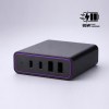 Opti Power GaN chargeur de bureau 65W (tour de charge à 4 ports)