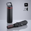 Outdoor Set : gourde en acier 650 ml et parapluie automatique
