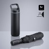 Outdoor Set : gourde en acier 650 ml et parapluie automatique