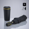 Travel Set : mug isotherme 370 ml et parapluie automatique