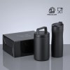 Porcelain Set : mug isotherme 630 ml et récipient alimentaire 800 ml avec revêtement en porcelaine